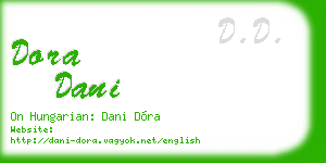 dora dani business card