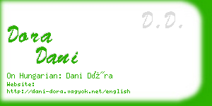 dora dani business card